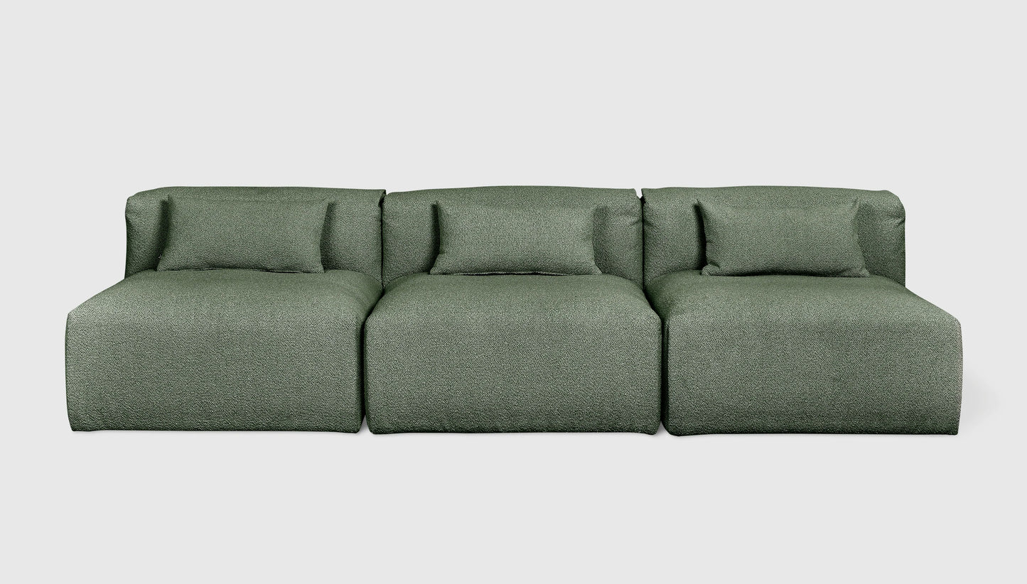Gus Modern Nest Modular 3-PC Armless Sofa