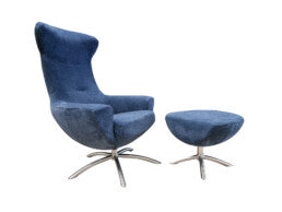 Baloo Chair and Ottoman by Fjords