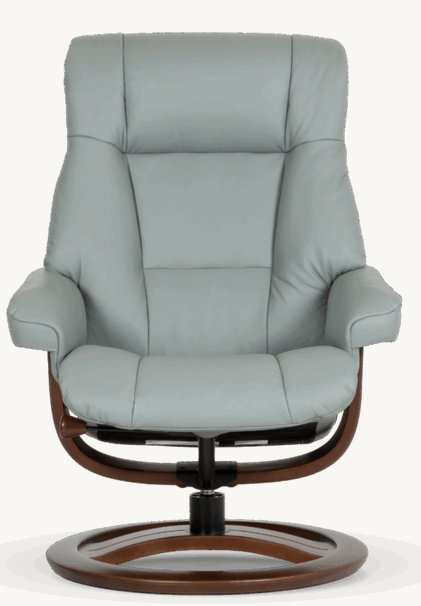 H2 Seating MAGIC Leather Recliner with Ottoman-Sandstone (QS)