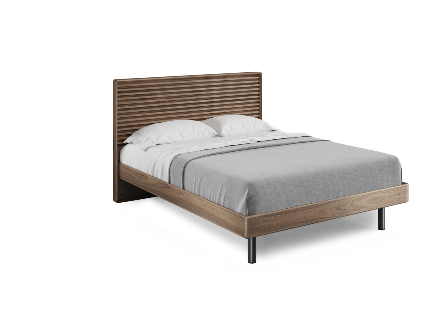 BDi 9127 Cross-LINQ | Queen Bed in Natural Walnut