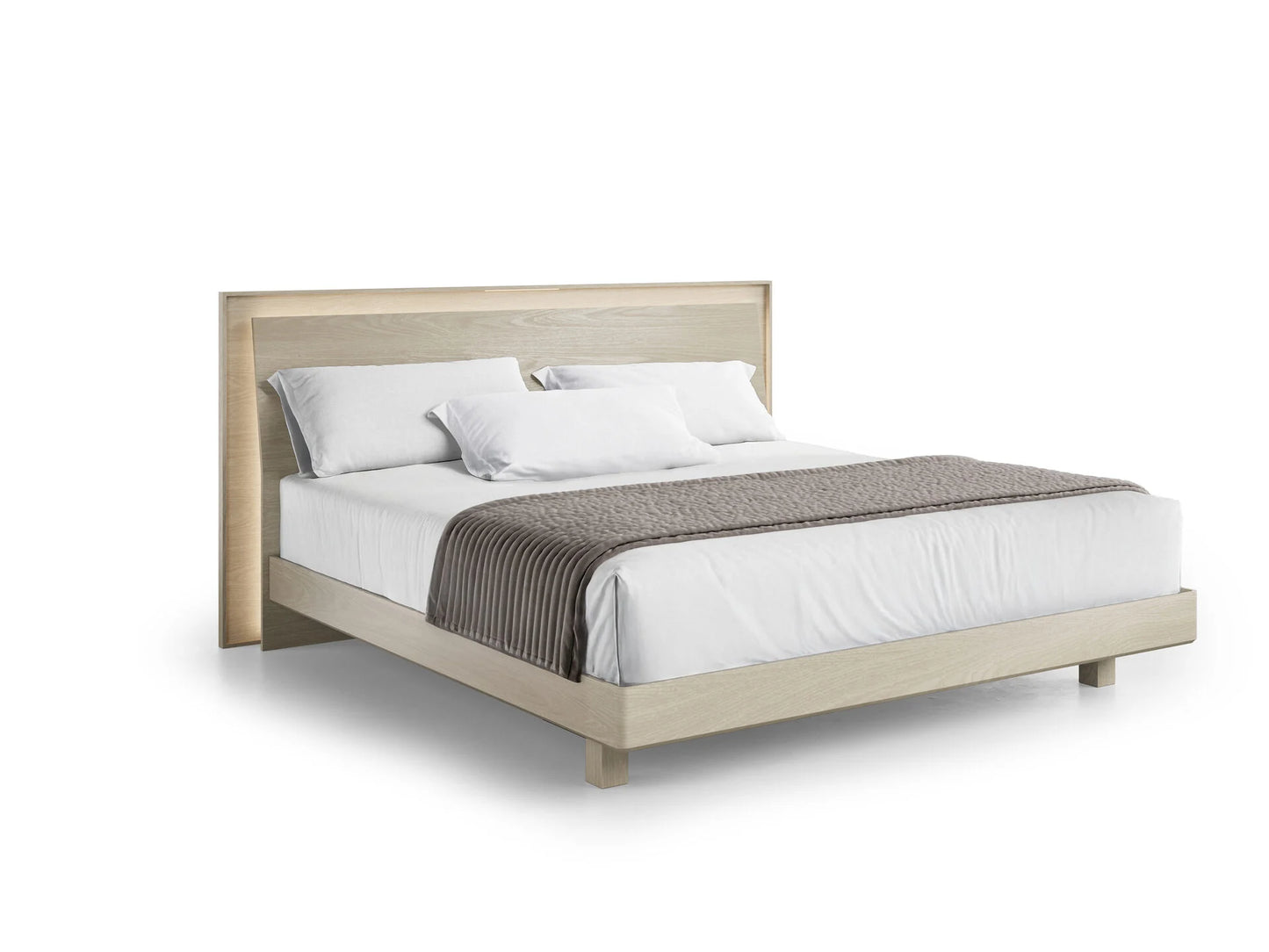 BDi KAVA 9619 KIng Bed in Washed Oak