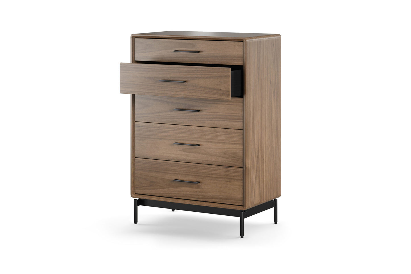 BDi LINQ 9185 5-Drawer Chest in Natural Walnut