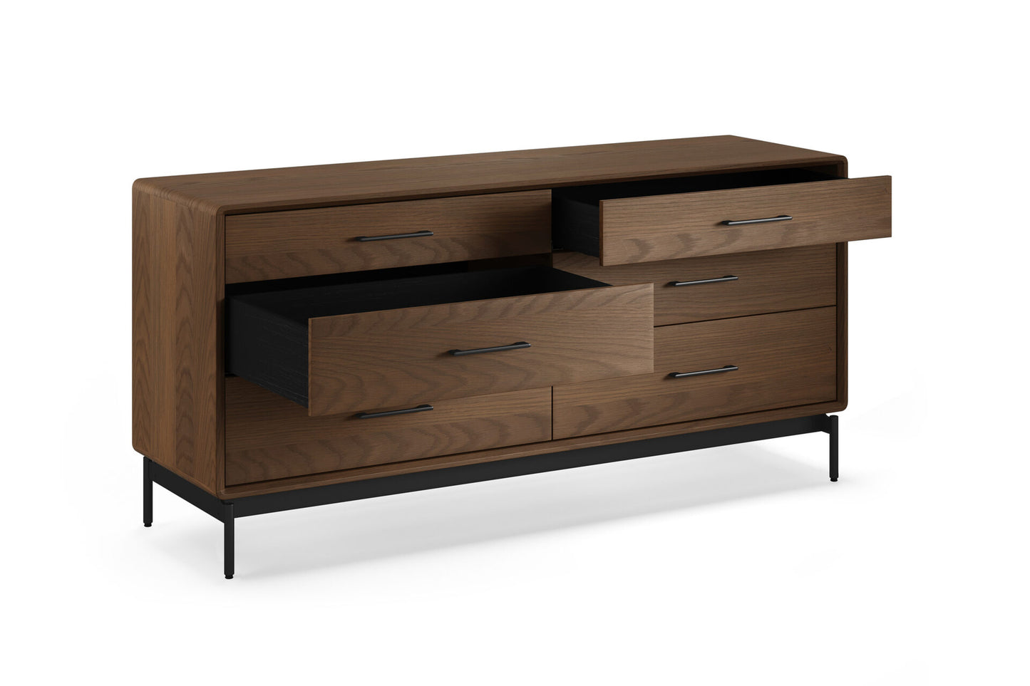 BDi LINQ 9186 6-Drawer Dresser in Mocha Finish