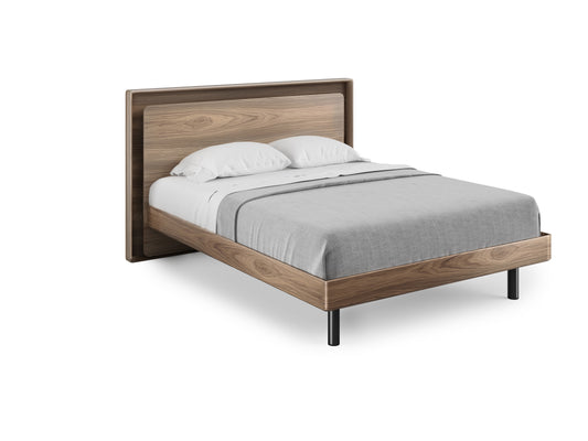 BDi Up Linq 9117 Queen Bed in Natural Walnut