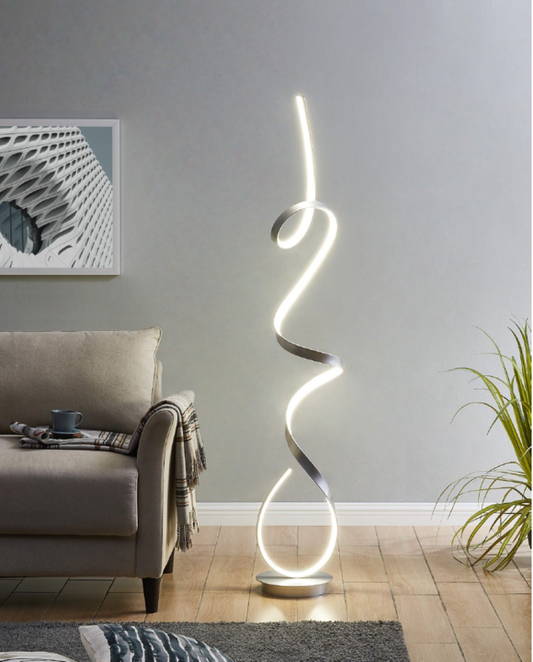 Lori LED Floor Lamp - SILVER - Affordable Modern Furniture at By Design