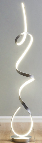Lori LED Floor Lamp - SILVER - Affordable Modern Furniture at By Design