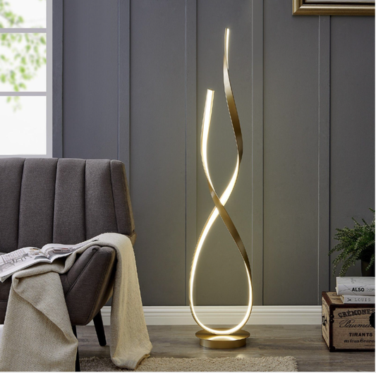 Riva LED Floor Lamp - GOLD - Affordable Modern Furniture at By Design
