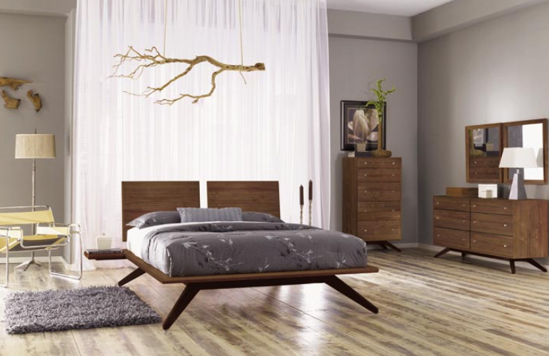 Astrid Bed With Two Adjustable Headboards by Copeland Furniture (In-stock colors) - Affordable Modern Furniture at By Design