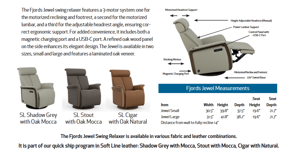 Fjords Jewel Relaxer Chair Collection