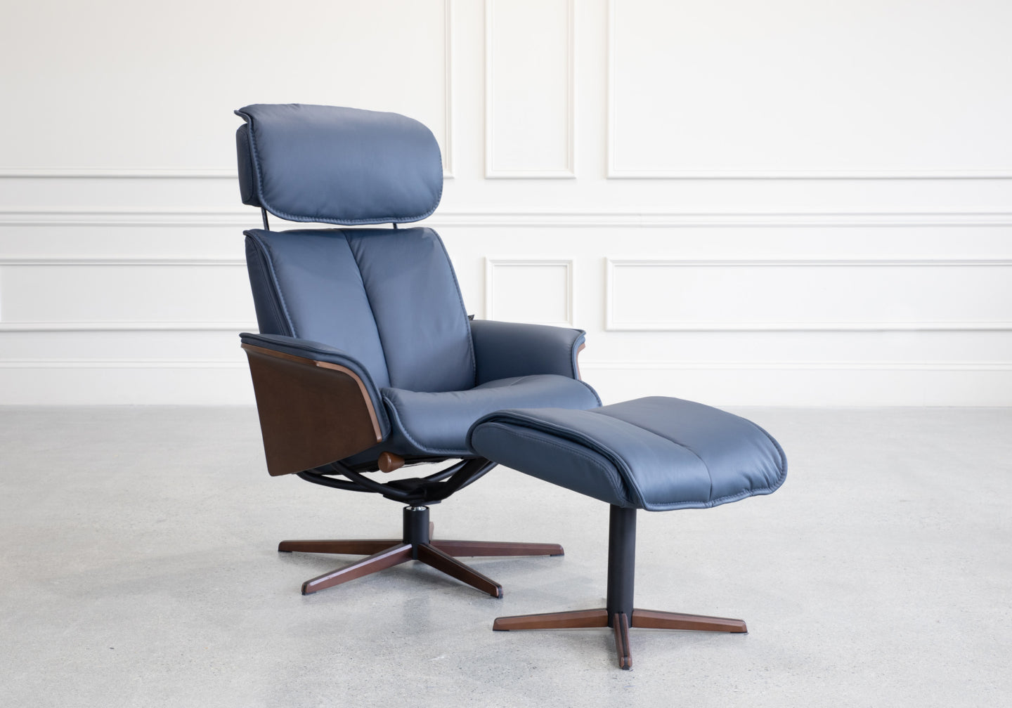 H2 Seating MILAN Leather Recliner with Ottoman (QS)