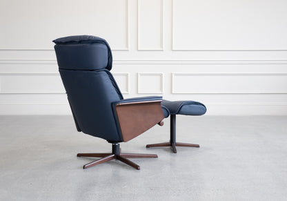 H2 Seating MILAN Leather Recliner with Ottoman (QS)