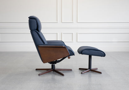 H2 Seating MILAN Leather Recliner with Ottoman (QS)