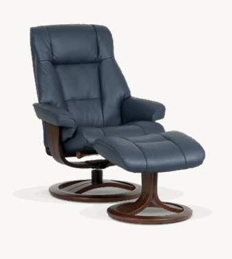 H2 Seating MAGIC Leather Recliner with Ottoman-Sandstone (QS)