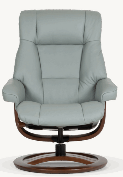 H2 Seating MAGIC Leather Recliner with Ottoman-Sandstone (QS)