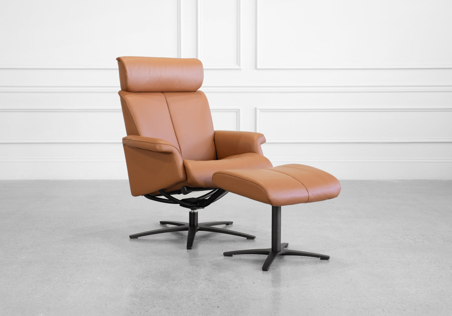H2 Seating STERLING Leather Recliner with Ottoman (QS)