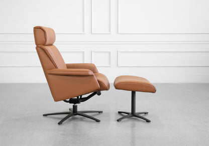 H2 Seating STERLING Leather Recliner with Ottoman (QS)