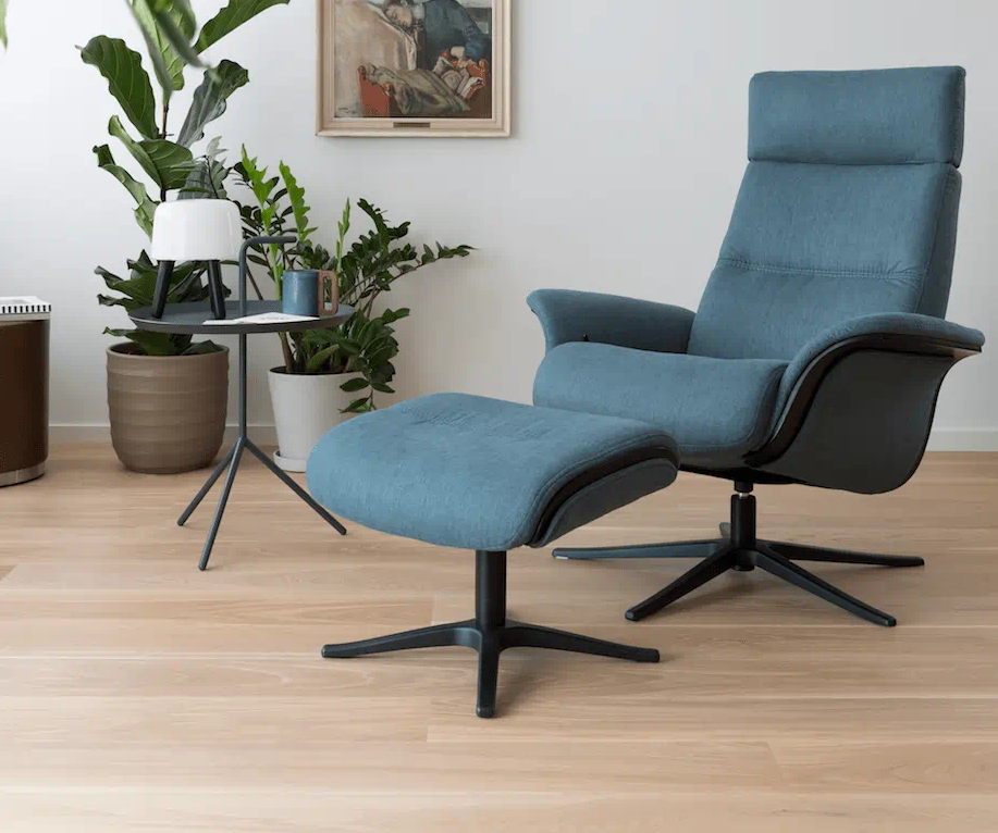 IMG Norway Space 55.55 High-Back Chair and Ottoman | By Design IMG Norway Space 55.55 High-Back Chair and Ottoman | By Design