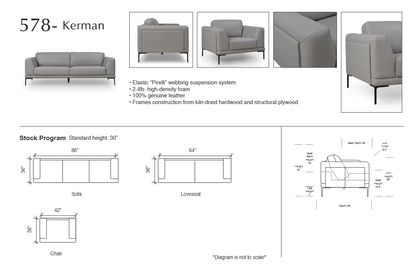 Kerman Sofa Collection by Moroni Inc