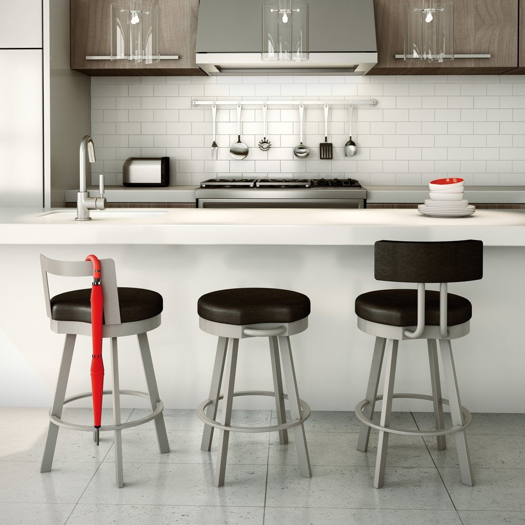 Amisco Barry Swivel Bar Stool - Affordable Modern Furniture at By Design 