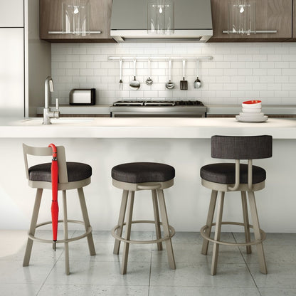 Amisco Barry Swivel Bar Stool - Affordable Modern Furniture at By Design 
