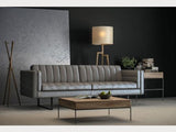 Moroni Orson 582 Sofa in Grey, Top grain leather - Affordable Modern Furniture at By Design 