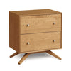 Astrid Two Drawer Nightstand by Copeland Furniture - Affordable Modern Furniture at By Design 