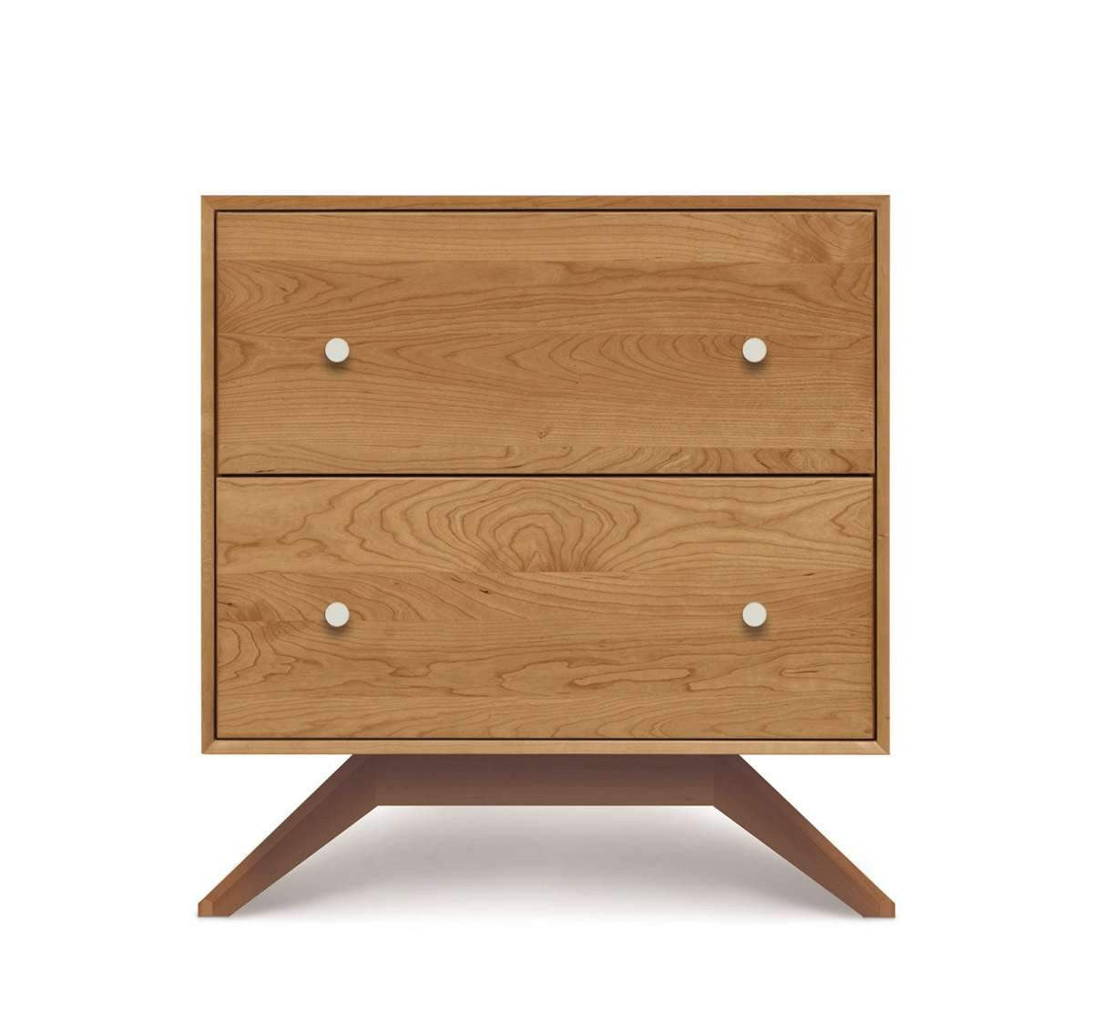 Astrid Two Drawer Nightstand by Copeland Furniture - Affordable Modern Furniture at By Design 