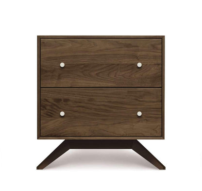 Astrid Two Drawer Nightstand by Copeland Furniture - Affordable Modern Furniture at By Design 