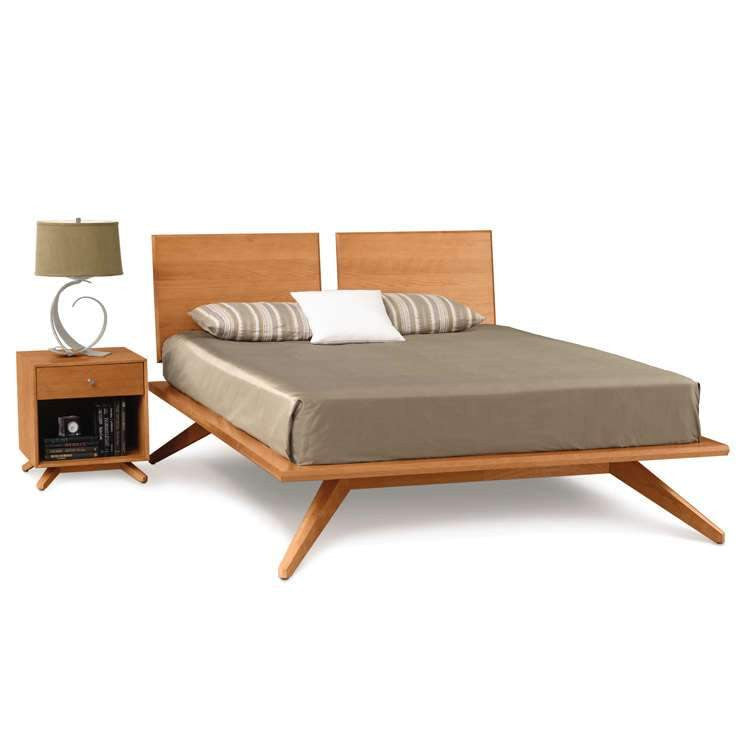 Astrid Bed With Two Adjustable Headboards by Copeland Furniture (In-stock colors) - Affordable Modern Furniture at By Design 
