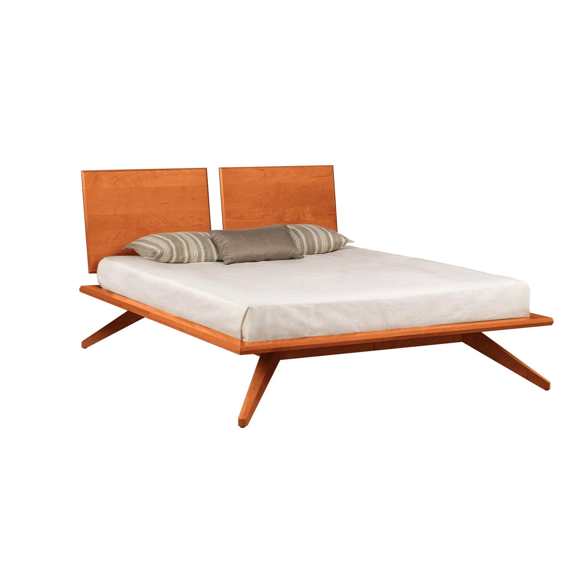 Astrid Bed With Two Adjustable Headboards by Copeland Furniture (In-stock colors) - Affordable Modern Furniture at By Design 