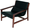 Nuevo Bethany Lounger in Black Leather - Affordable Modern Furniture at By Design 