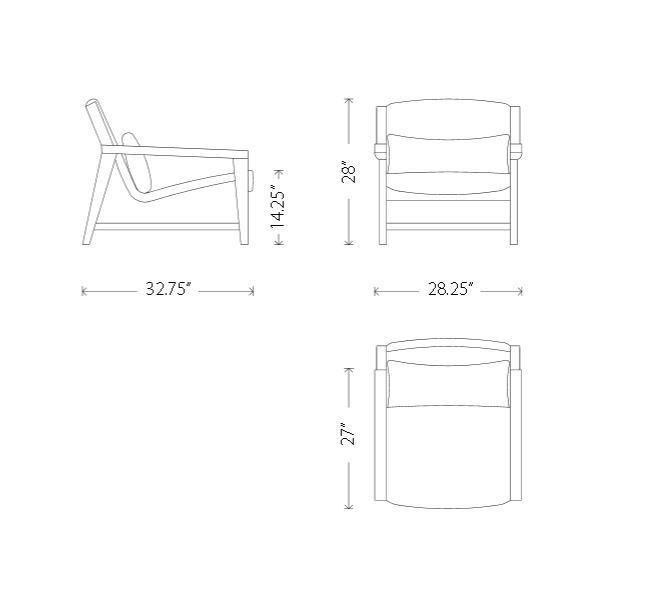 Nuevo Bethany Lounger in Black Leather - Affordable Modern Furniture at By Design 