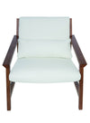 Nuevo Bethany Lounger in White Leather - Affordable Modern Furniture at By Design 