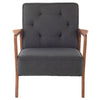 Eloise Occasional Chair in Fabric and Walnut Frame + 4 colors - Affordable Modern Furniture at By Design 