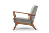 Eloise Occasional Chair in Fabric and Walnut Frame + 4 colors - Affordable Modern Furniture at By Design 