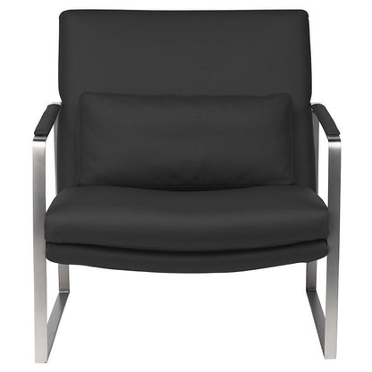 Leonardo Lounger Chair with Stainless Steel Base by Nuevo + 3 colors - Affordable Modern Furniture at By Design 