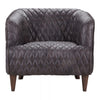 Malo Tufted Leather Chair - Antique Ebony - Affordable Modern Furniture at By Design 