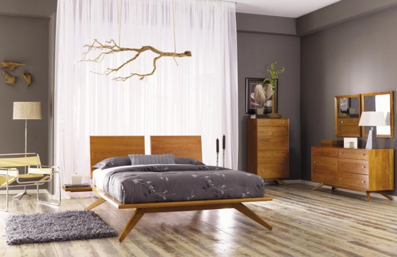 Astrid Bed With Two Adjustable Headboards by Copeland Furniture (In-stock colors) - Affordable Modern Furniture at By Design 