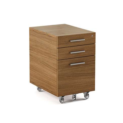 Sequel File Pedestal 6007-2 by BDi - Walnut