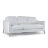 Moroni Tobia 351 Sofa in White, Top grain leather - Affordable Modern Furniture at By Design 