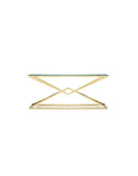 Lievo Chandler Console Table - Polished Gold - Affordable Modern Furniture at By Design 