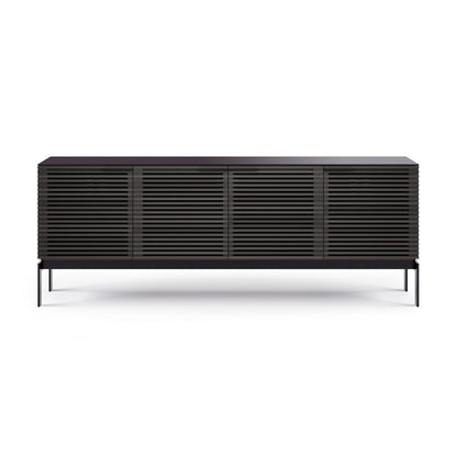 BDi Corridor® SV 7129 - Quad Media Console - Charcoal Stained Ash - Affordable Modern Furniture at By Design 
