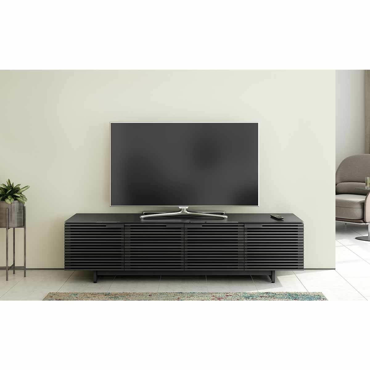 BDi Corridor® 8173 - Quad Width Low Media Console - Chocolate Stained Walnut - Affordable Modern Furniture at By Design 