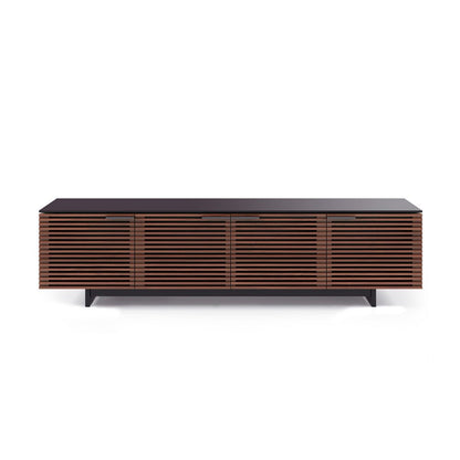 BDi Corridor® 8173 - Quad Width Low Media Console - Chocolate Stained Walnut - Affordable Modern Furniture at By Design 