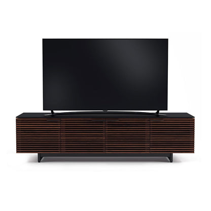 BDi Corridor® 8173 - Quad Width Low Media Console - Chocolate Stained Walnut - Affordable Modern Furniture at By Design 