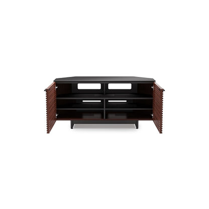 BDi Corridor® 8175 - Corner Media Cabinet - Chocolate Stained Walnut - Affordable Modern Furniture at By Design 