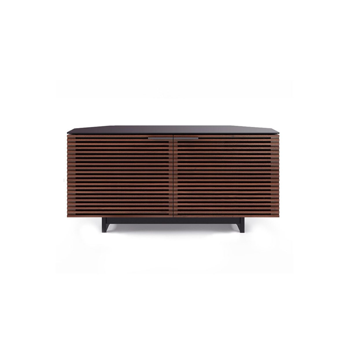 BDi Corridor® 8175 - Corner Media Cabinet - Chocolate Stained Walnut - Affordable Modern Furniture at By Design 