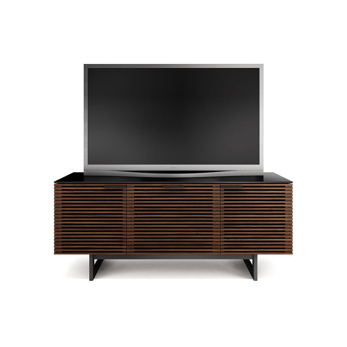 BDi Corridor® 8177 - Small Media Center - Charcoal Stained Ash - Affordable Modern Furniture at By Design 