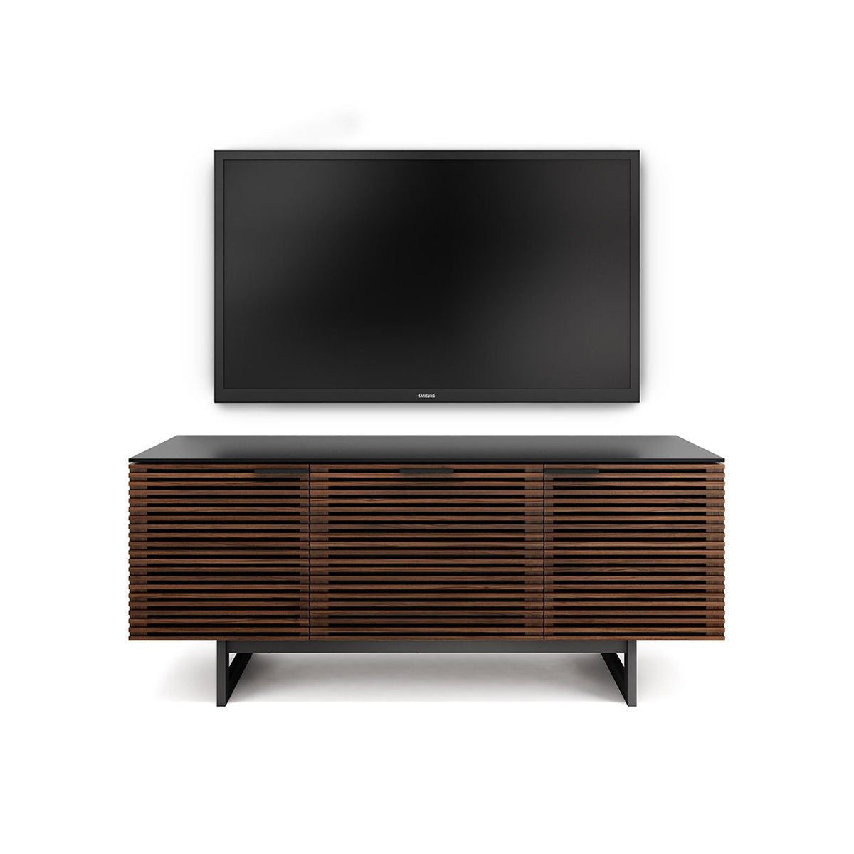 BDi Corridor® 8177 - Small Media Center - Charcoal Stained Ash - Affordable Modern Furniture at By Design 