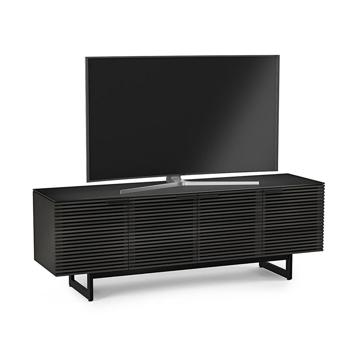 BDi Corridor® 8179 - Media Console - Charcoal Stained Ash - Affordable Modern Furniture at By Design 